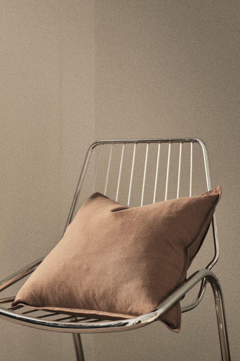 Linen-blend Cushion Cover
