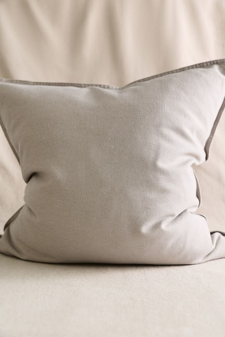 Linen-blend Cushion Cover