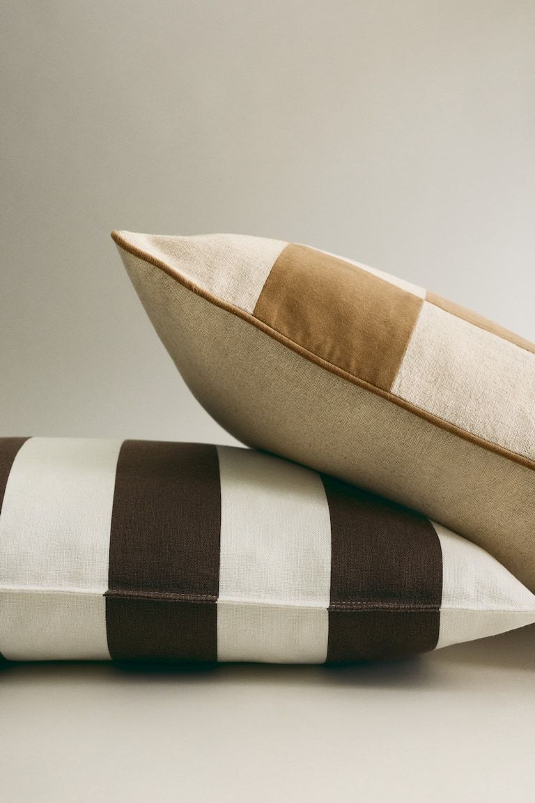 Linen-Blend Cushion Cover