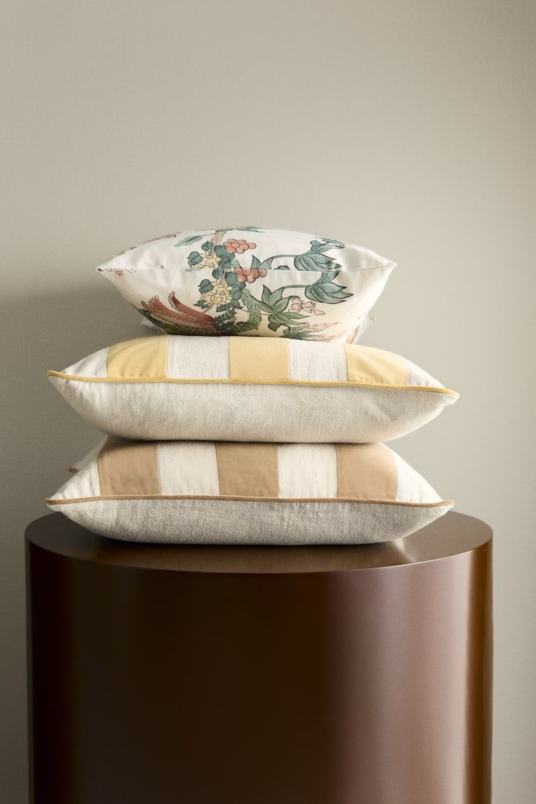 Linen-Blend Cushion Cover