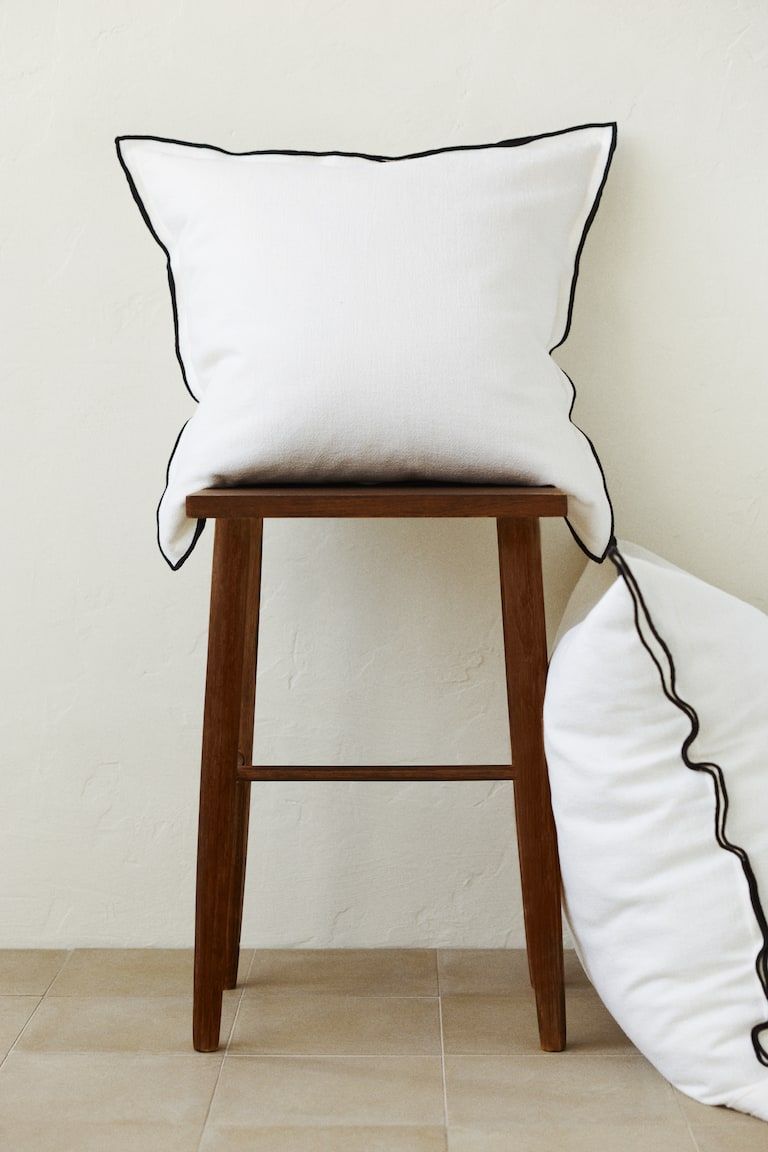 Linen-Blend Cushion Cover