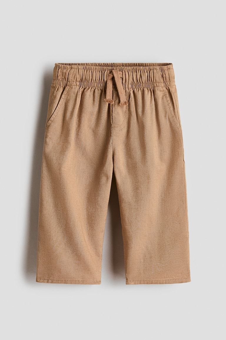 Linen-Blend Joggers