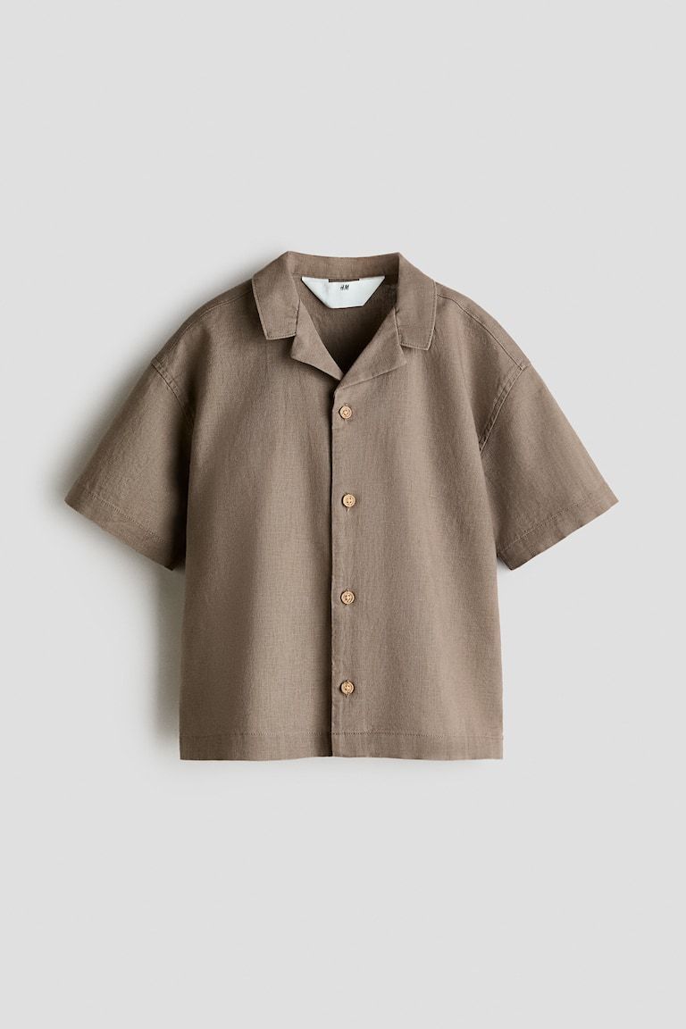 Linen-Blend Resort Shirt