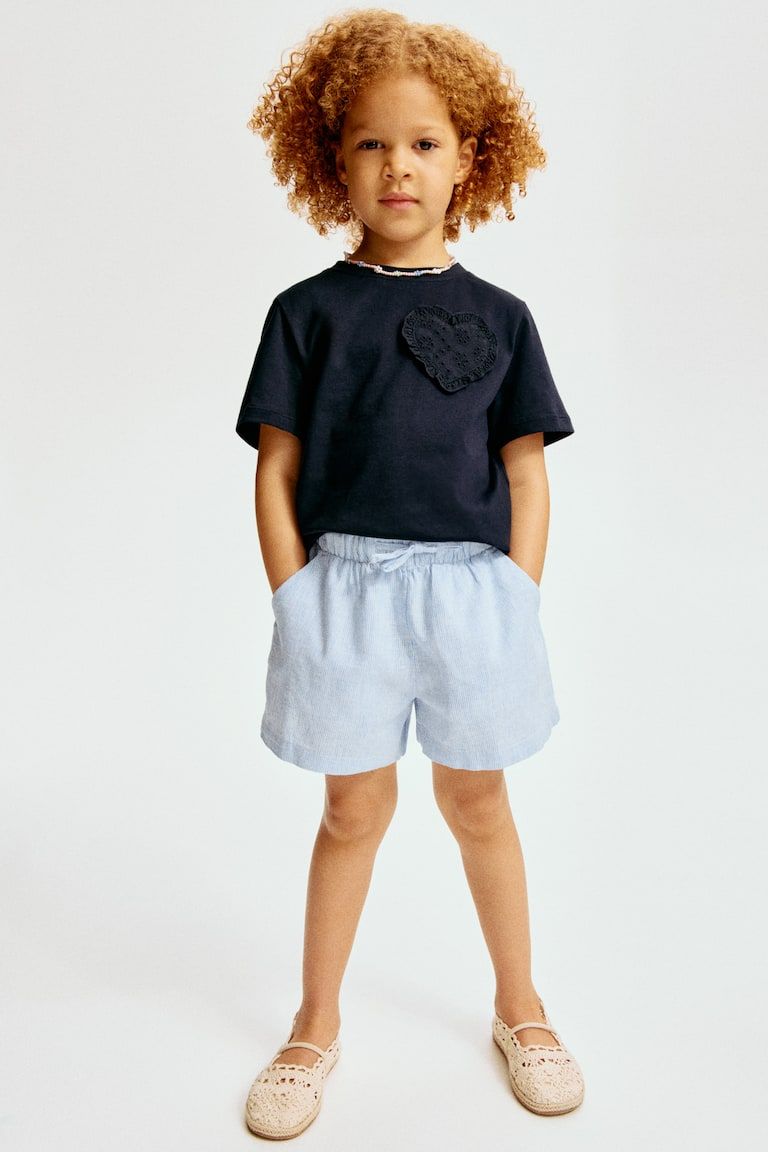 Linen-blend Shorts