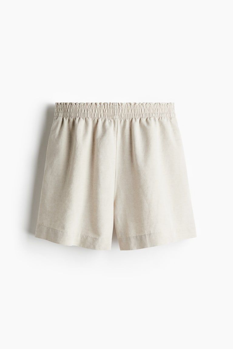Linen-Blend Shorts