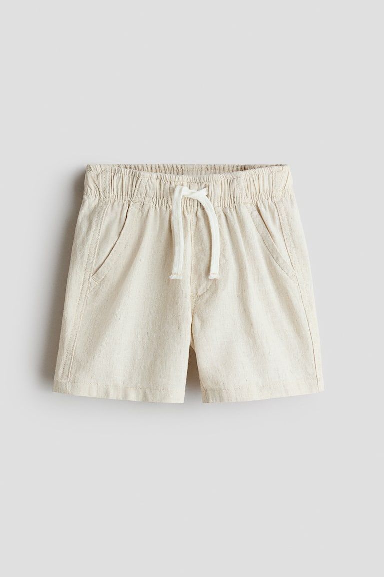 Linen-Blend Shorts