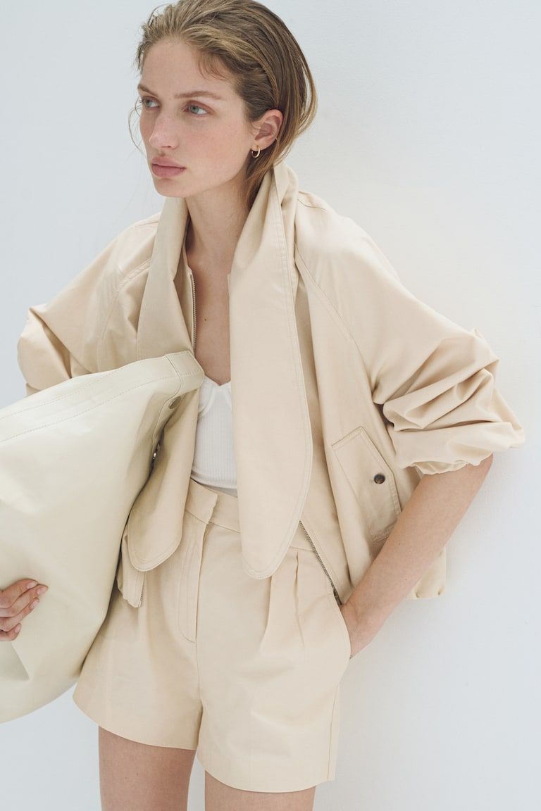Linen-Blend Shorts