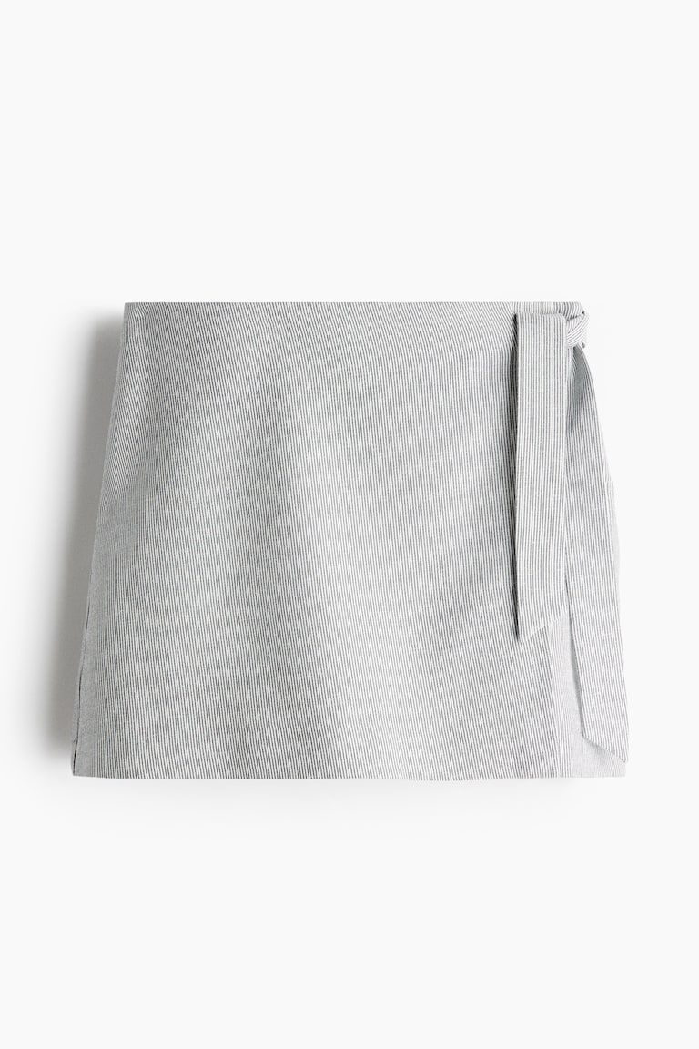 Linen-Blend Skort
