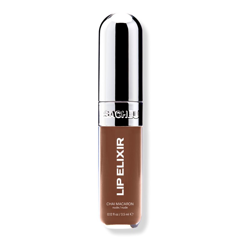 Lip Glaze Elixir 3-in-1 Balm + Oil + Gloss - Chai Macaron