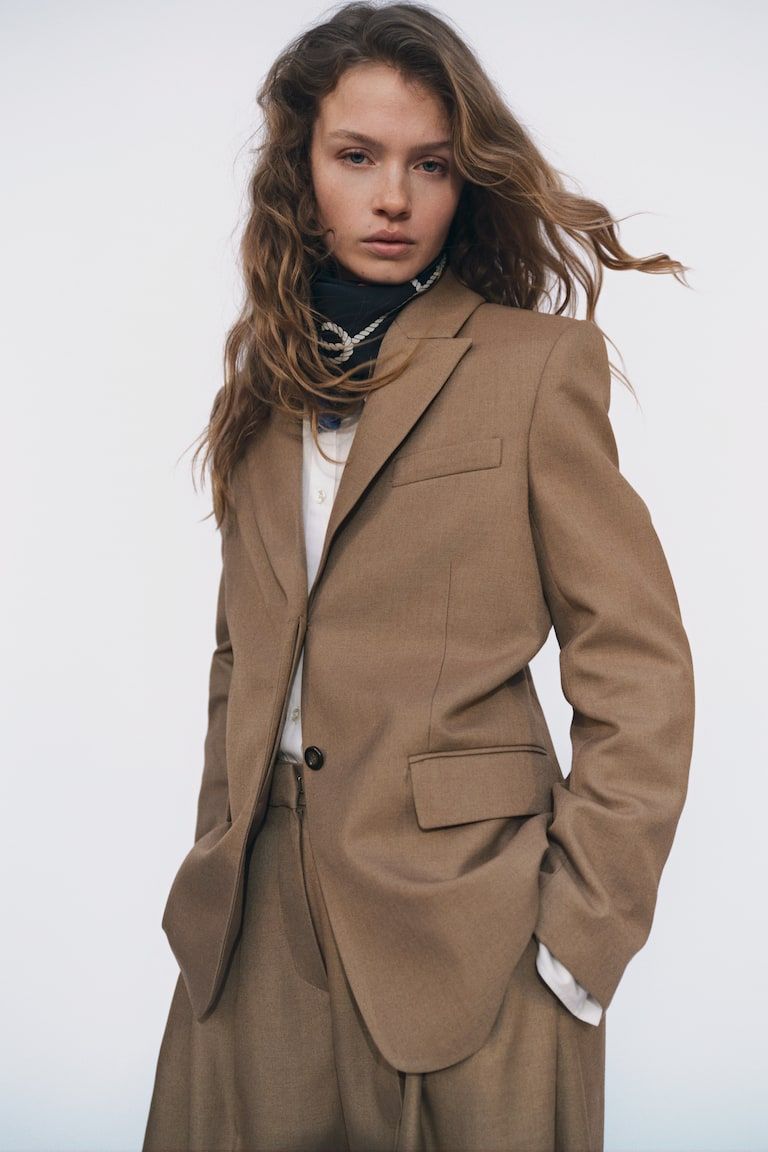 Long Twill Blazer