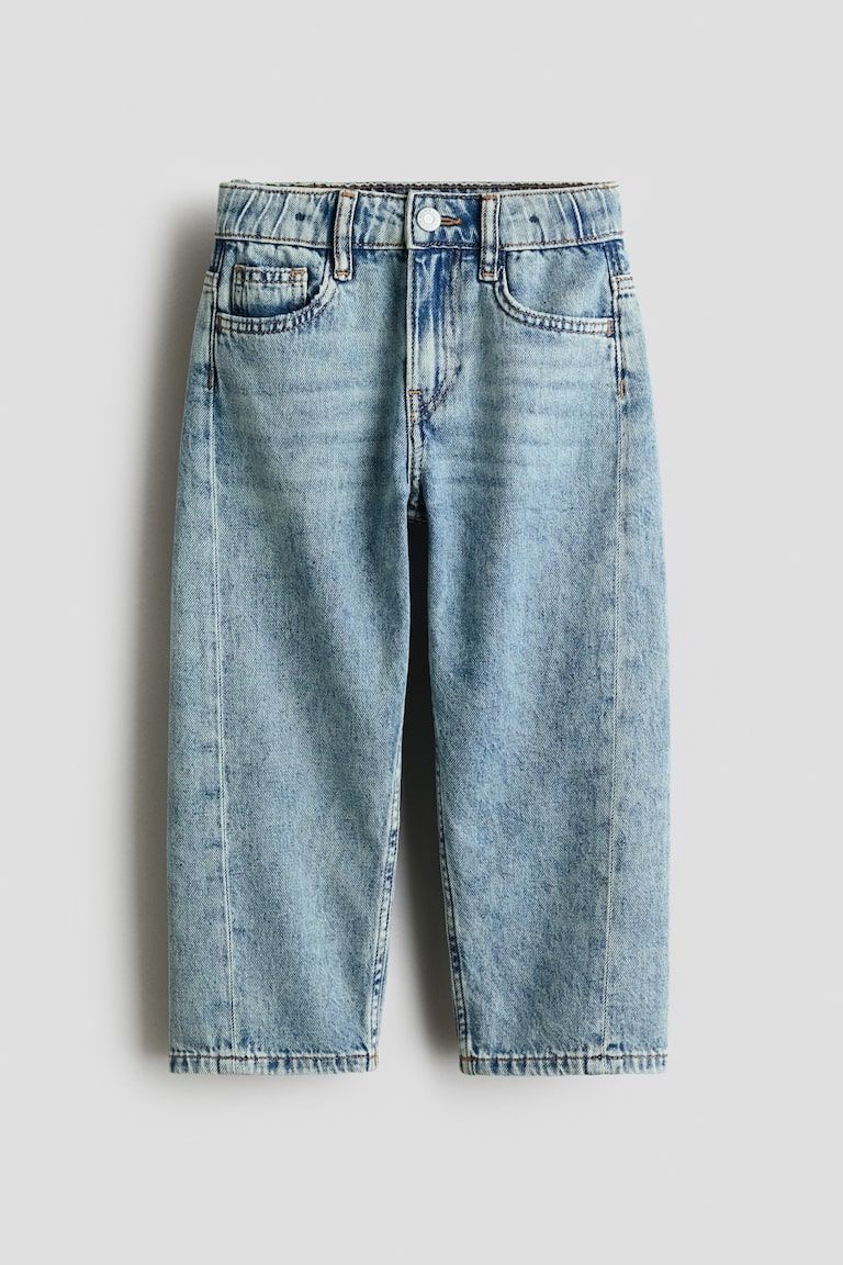 Loose-Fit Barrel Jeans