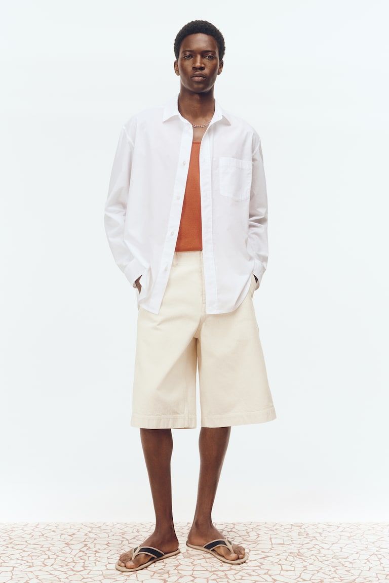 Loose-Fit Cotton Poplin Shirt