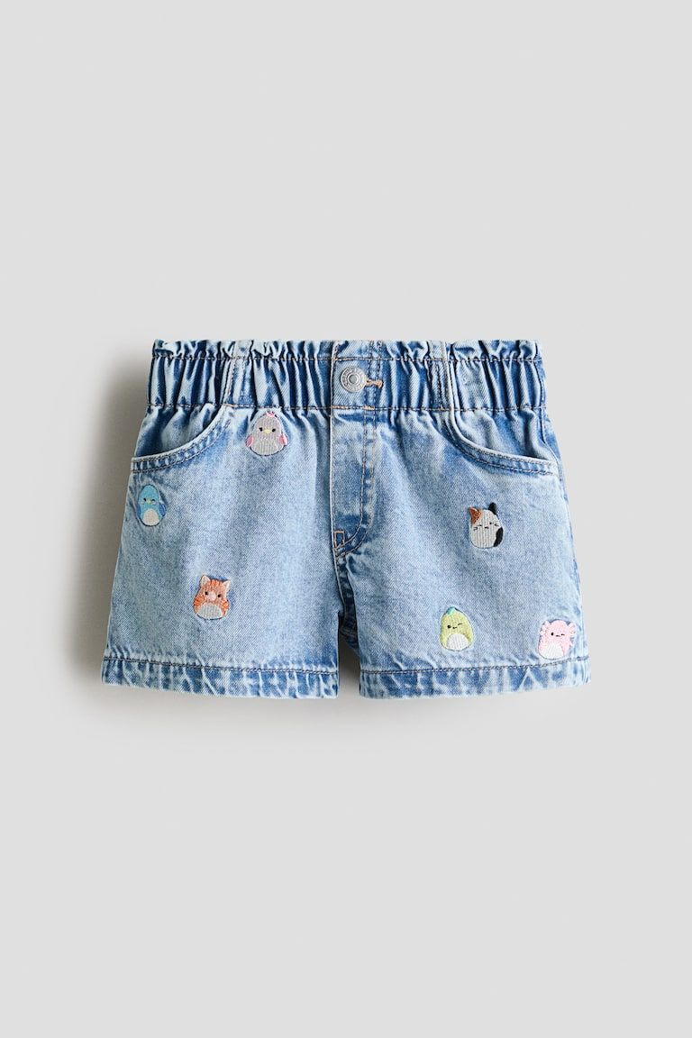 Loose Fit Denim Shorts
