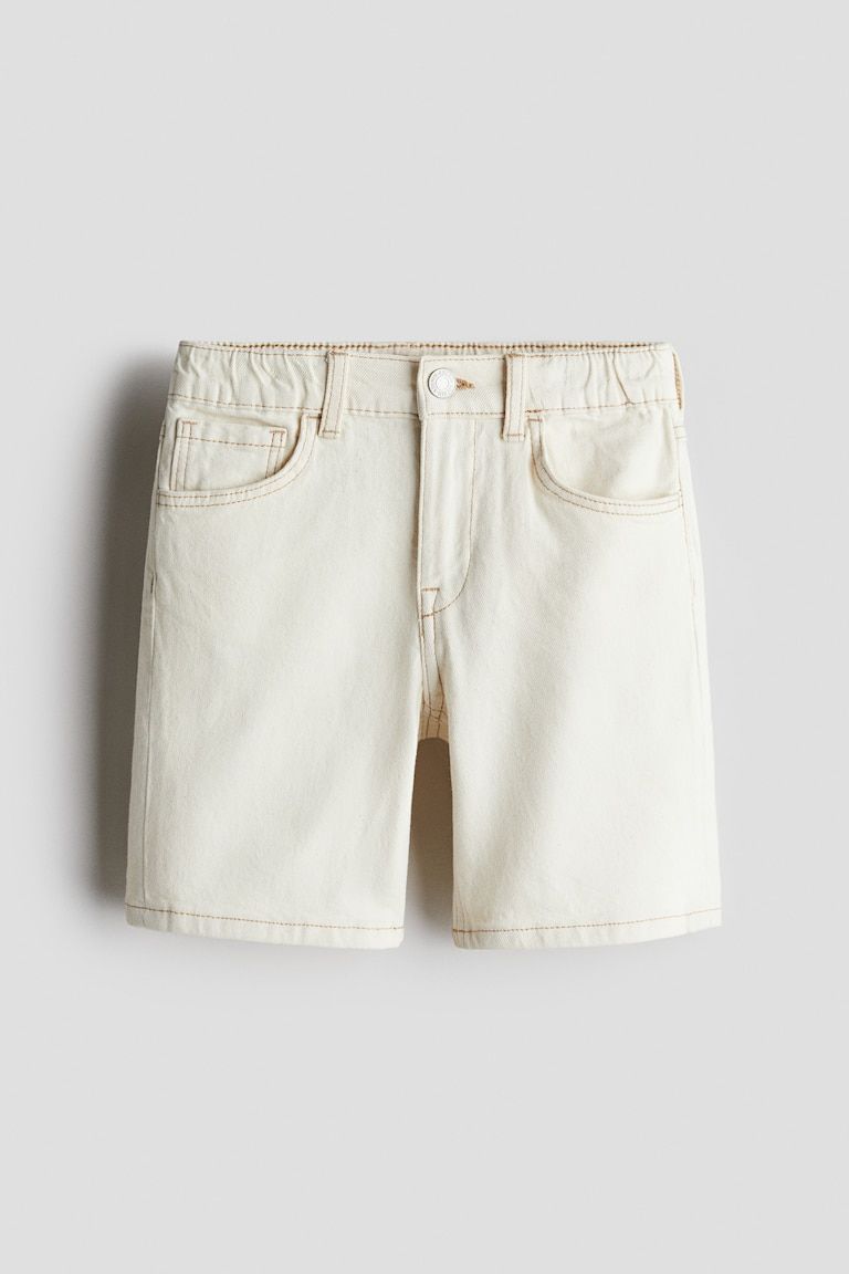 Loose Fit Denim Shorts