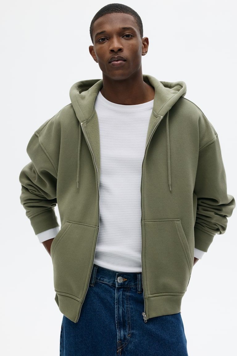 Loose-Fit Hooded Jacket