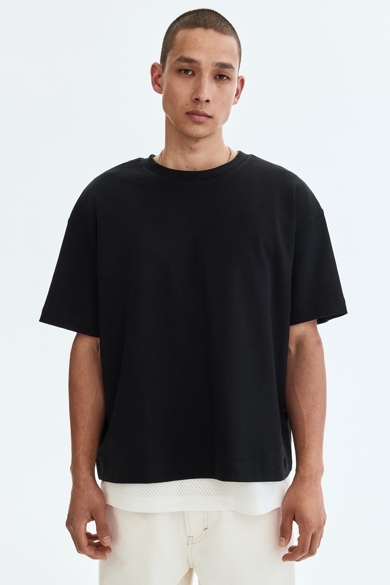 Loose-Fit Interlock T-Shirt