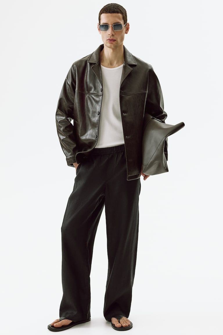 Loose-Fit Linen Pants