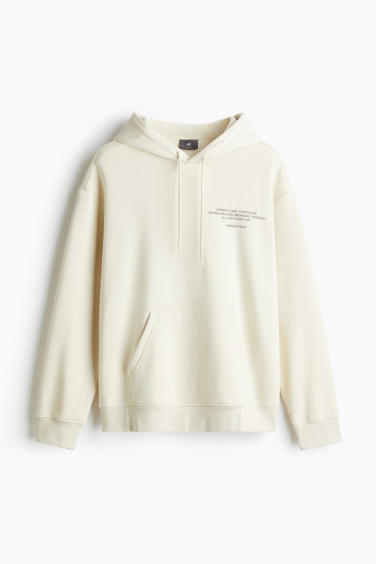 Loose Fit Printed Hoodie