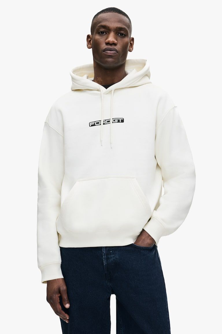 Loose-Fit Printed Hoodie