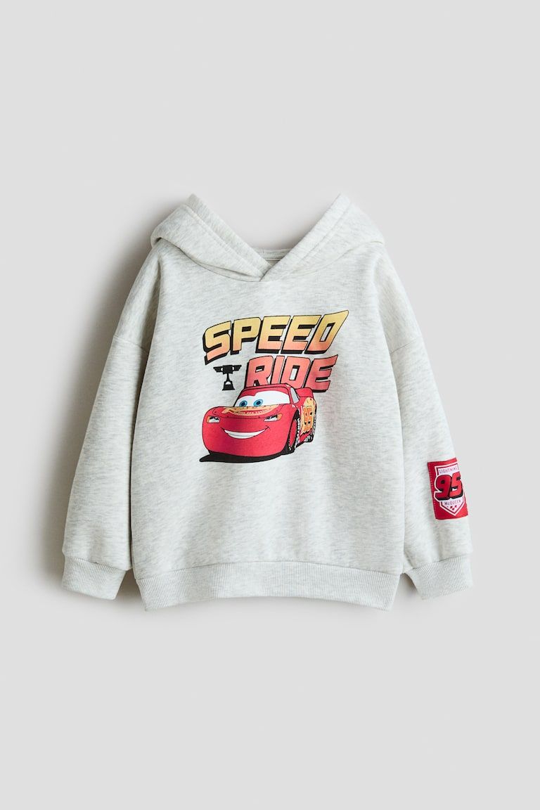 Loose-Fit Printed Hoodie