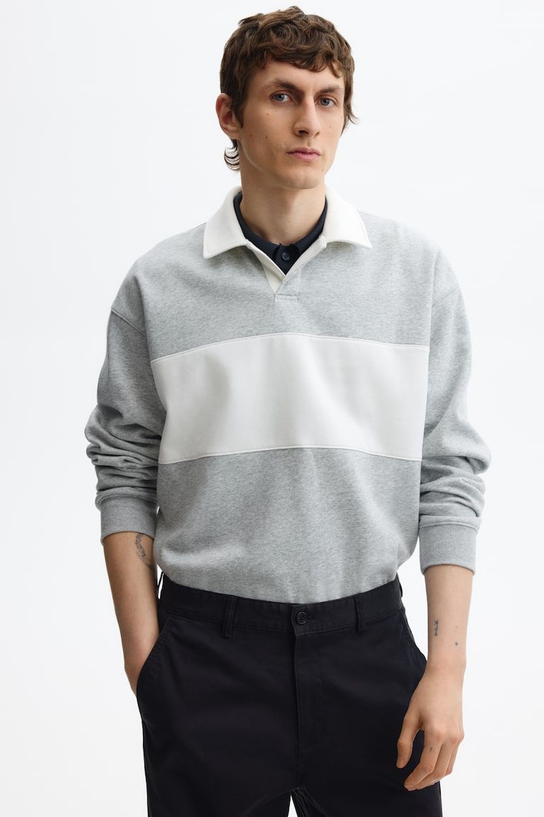 Loose-Fit Rugby Sweatshirt