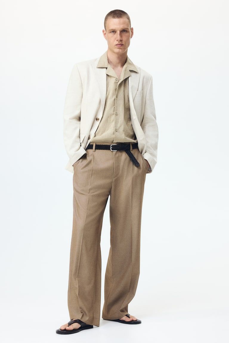 Loose-Fit Tailored Pants
