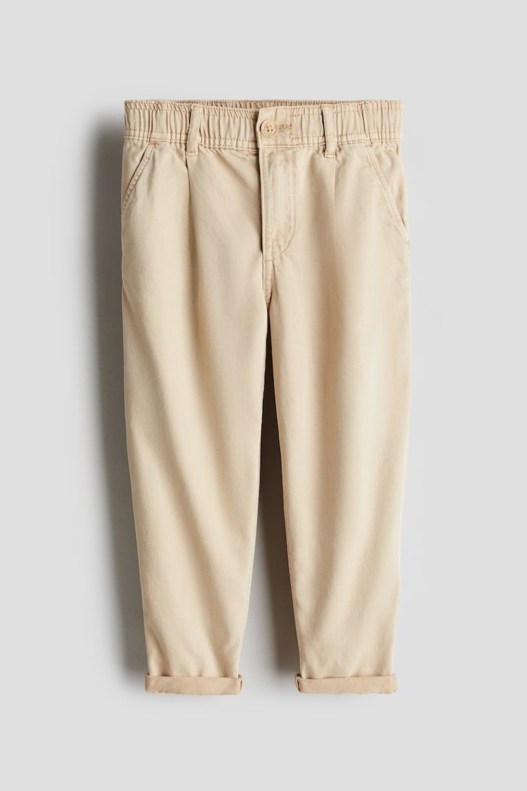 Loose-Fit Tapered Twill Chinos