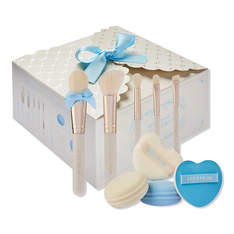 Love Is Sweet Makeup Brush, Sponge & Puff Set