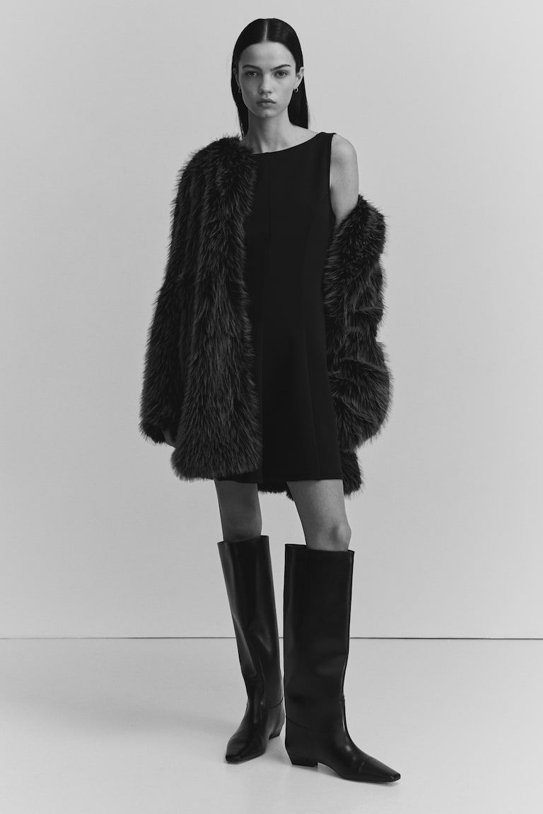 Low-Back Jersey Dress