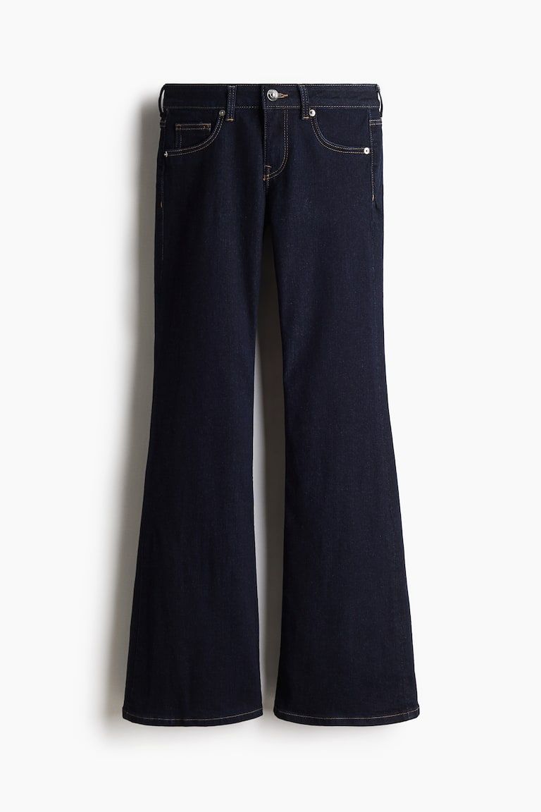 Low Rise Flared Leg Jeans