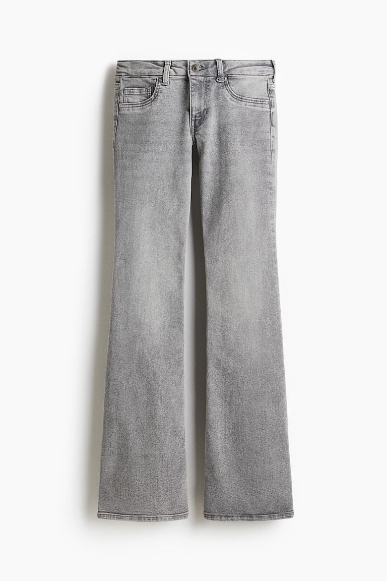 Low Rise Flared Leg Jeans