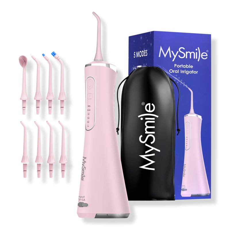 LP211 Portable Cordless Water Flosser with 5 Modes - Pink