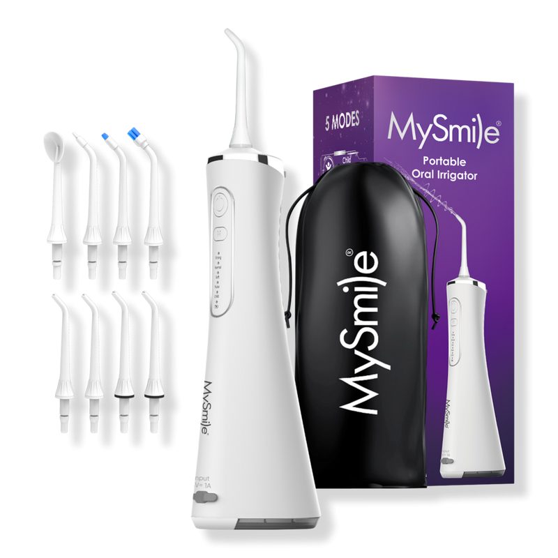 LP211 Portable Cordless Water Flosser with 5 Modes - White