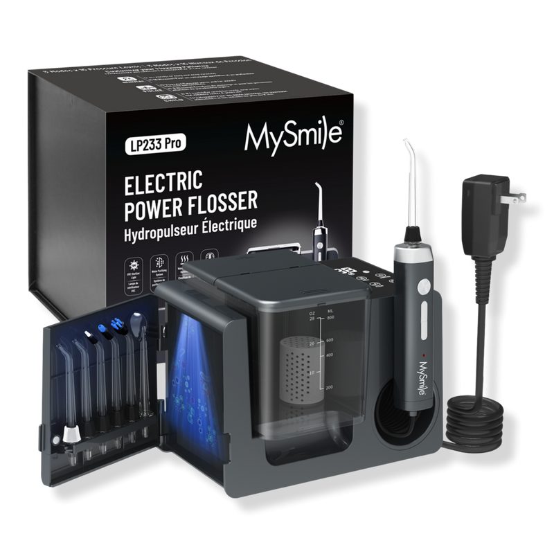 LP233 Pro UVC Countertop Water Flosser with Water Heating Function - Grey