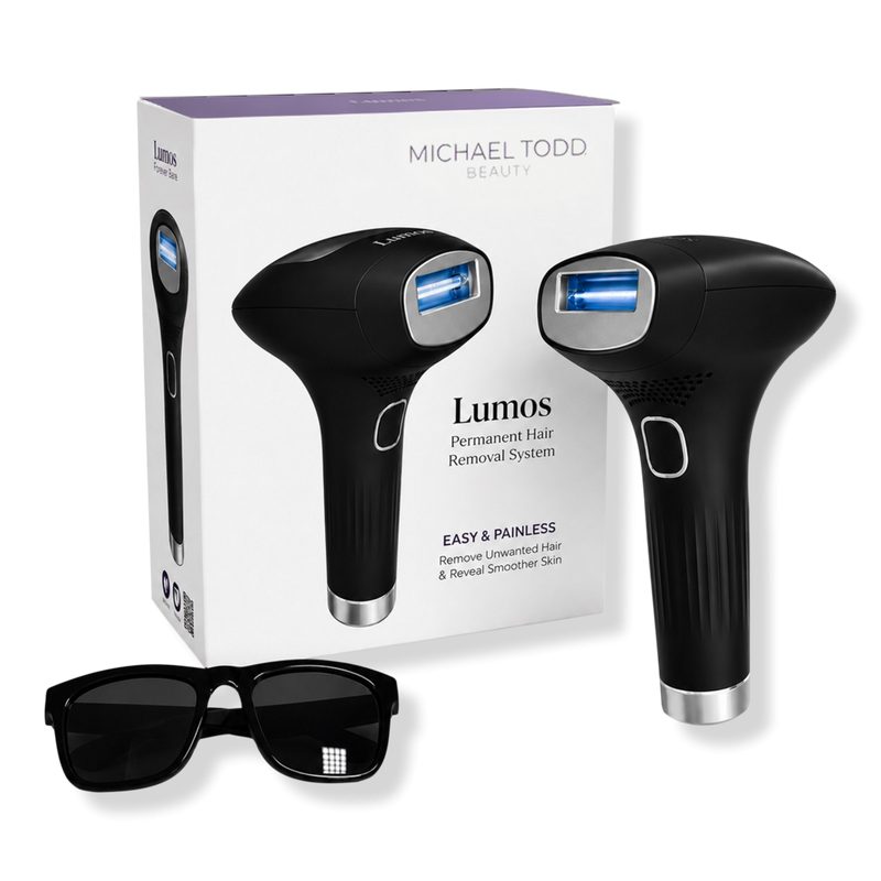 Lumos IPL FDA-cleared ice cooling hair removal device with 999,999 flashes - Black