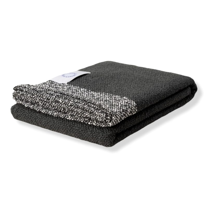Luxe Bamboo Boucle Bath Towel - Forest & Natural
