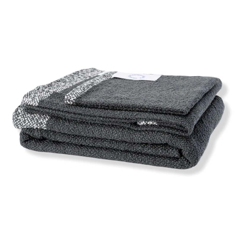 Luxe Bamboo Boucle Towel Set - Forest & Natural