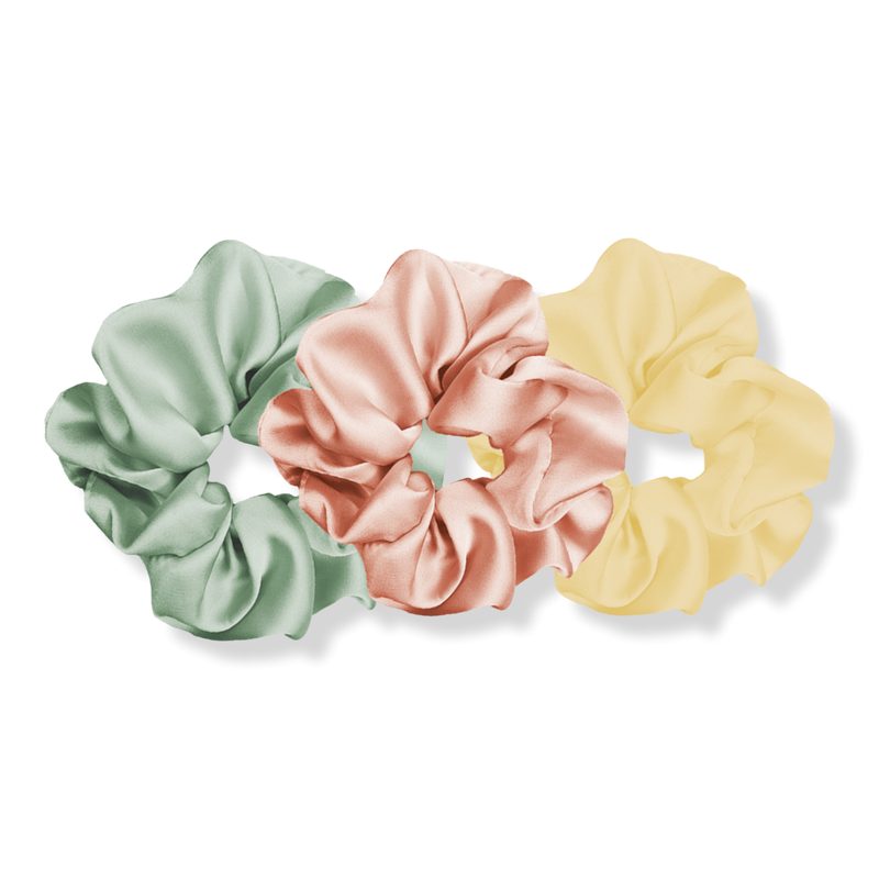 Luxe Plush Scrunchies - Melon Sorbet