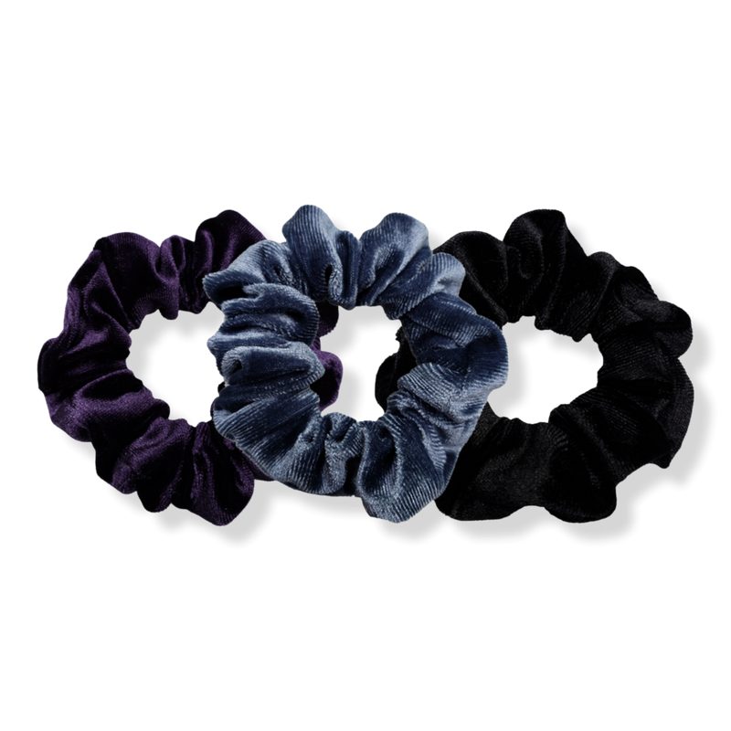 Luxe Velvet Scrunchies - Black Raspberry