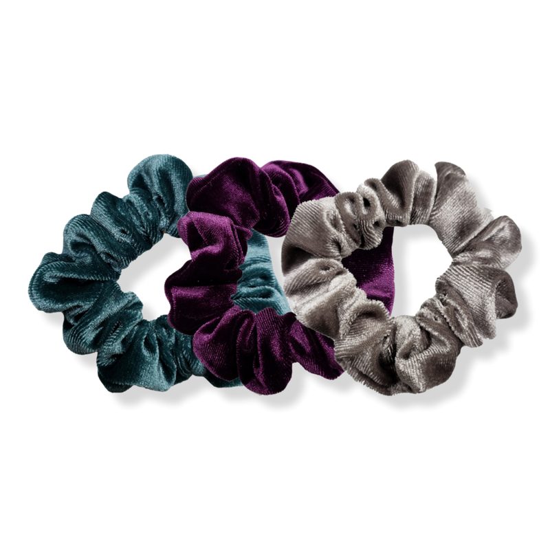Luxe Velvet Scrunchies - Blueberry Cheeesecake