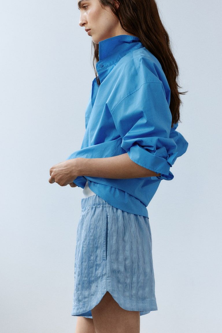 Lyocell-Blend Pull-On Shorts