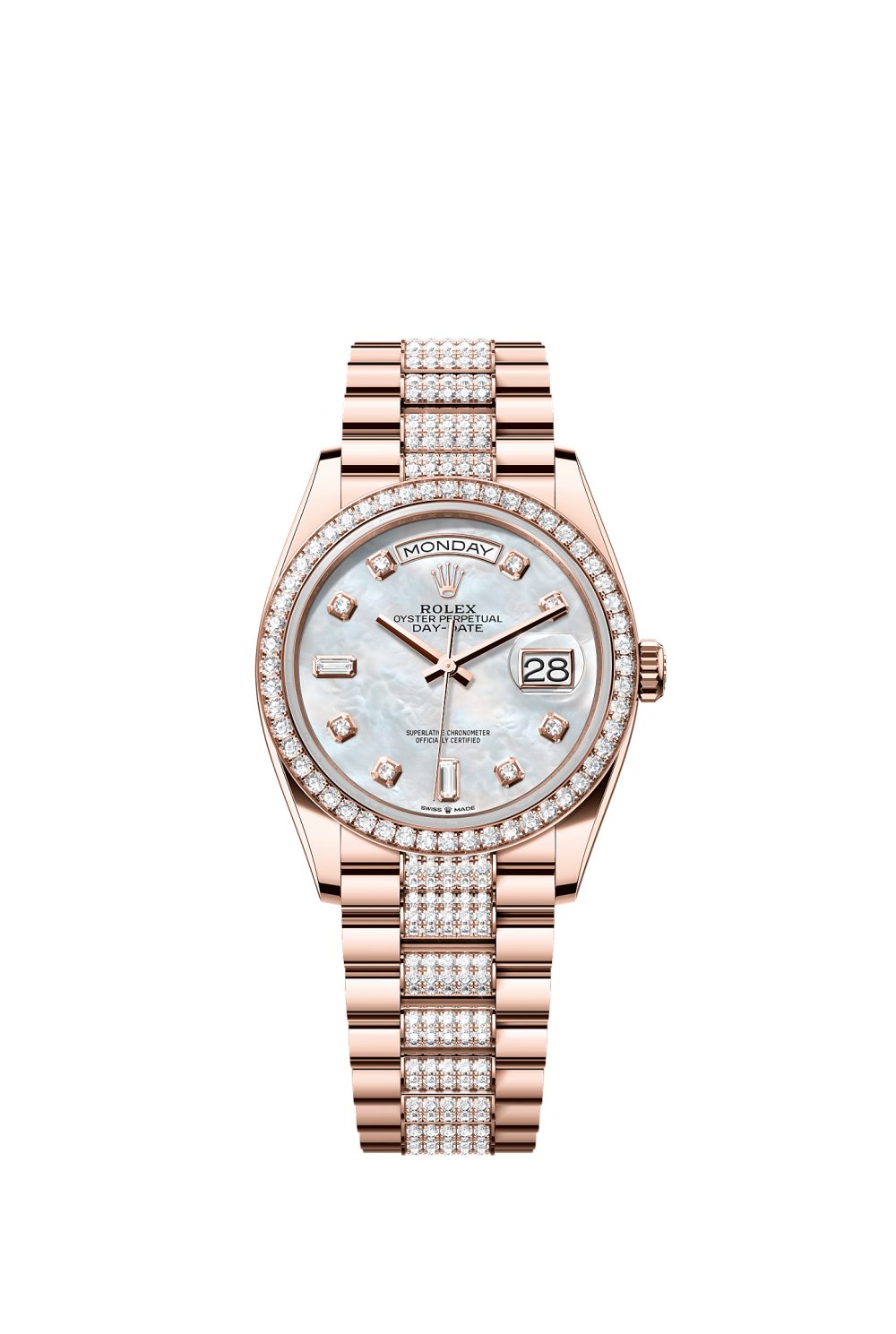 Day-Date 36 – Everose gold and diamonds