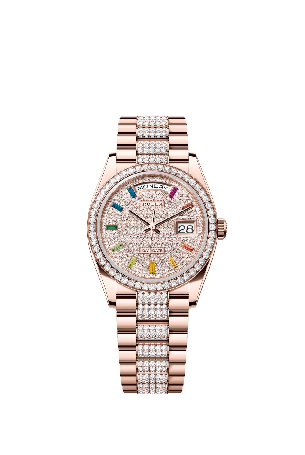 Day-Date 36 – Everose gold and diamonds