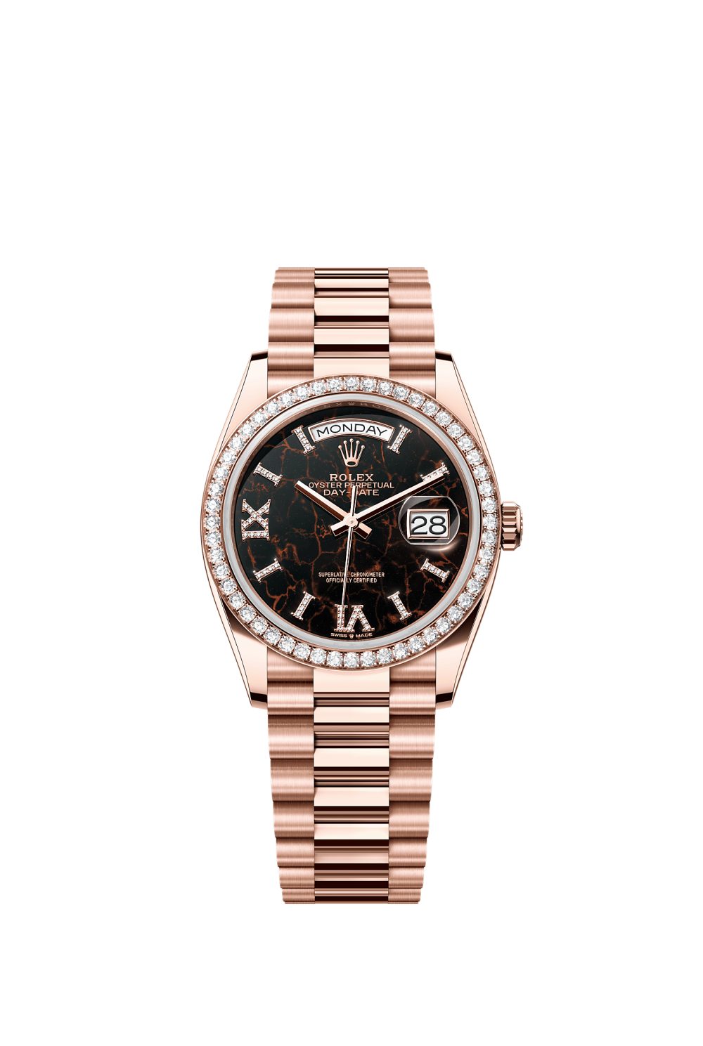 Day-Date 36 – Everose gold and diamonds