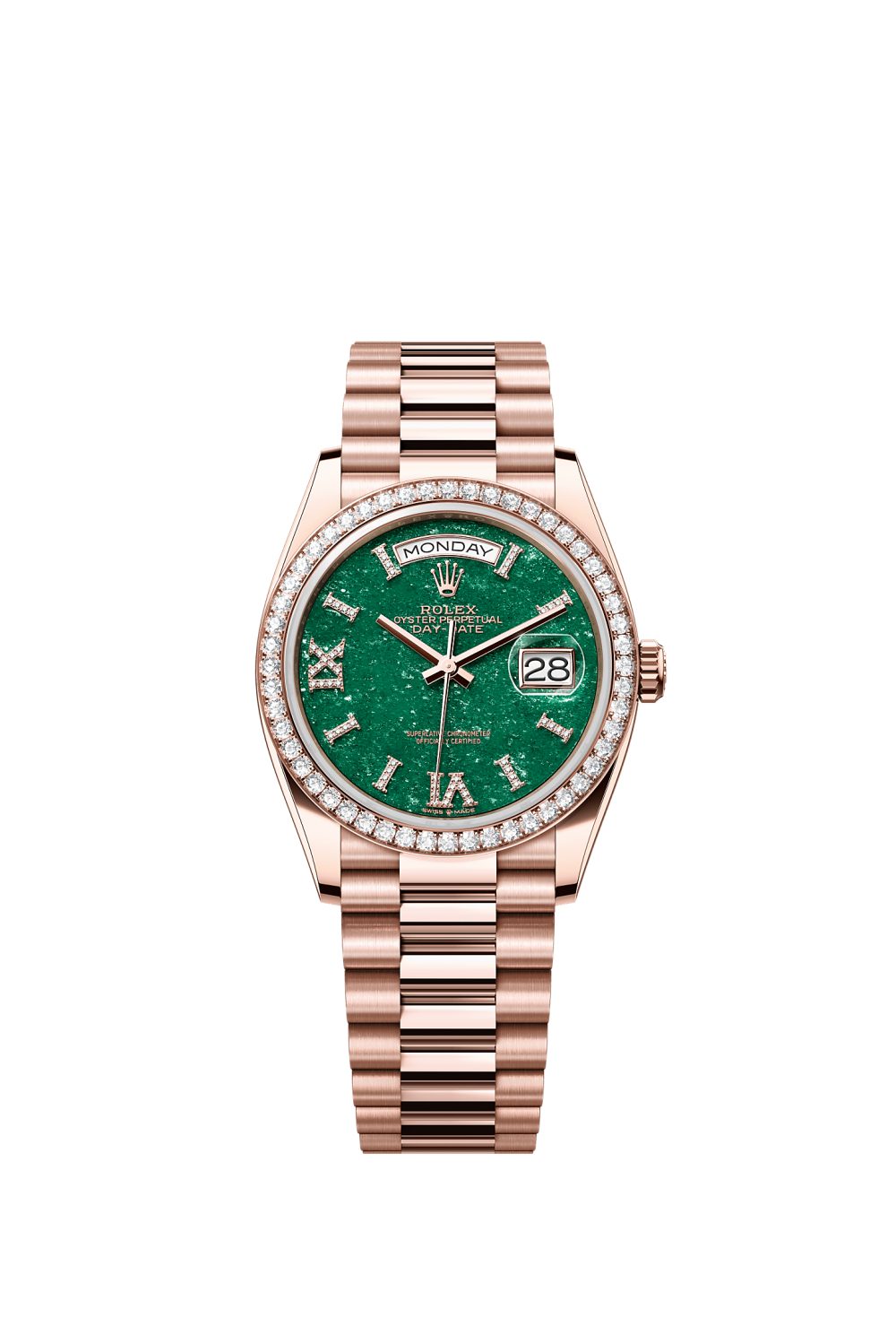 Day-Date 36 – Everose gold and diamonds