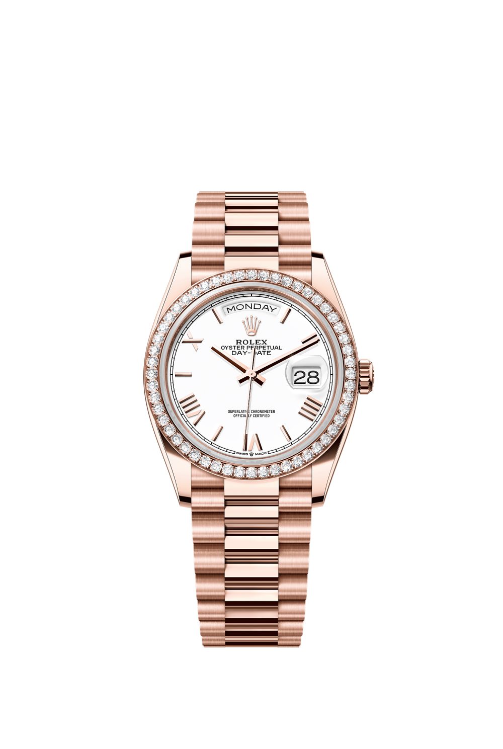 Day-Date 36 – Everose gold and diamonds