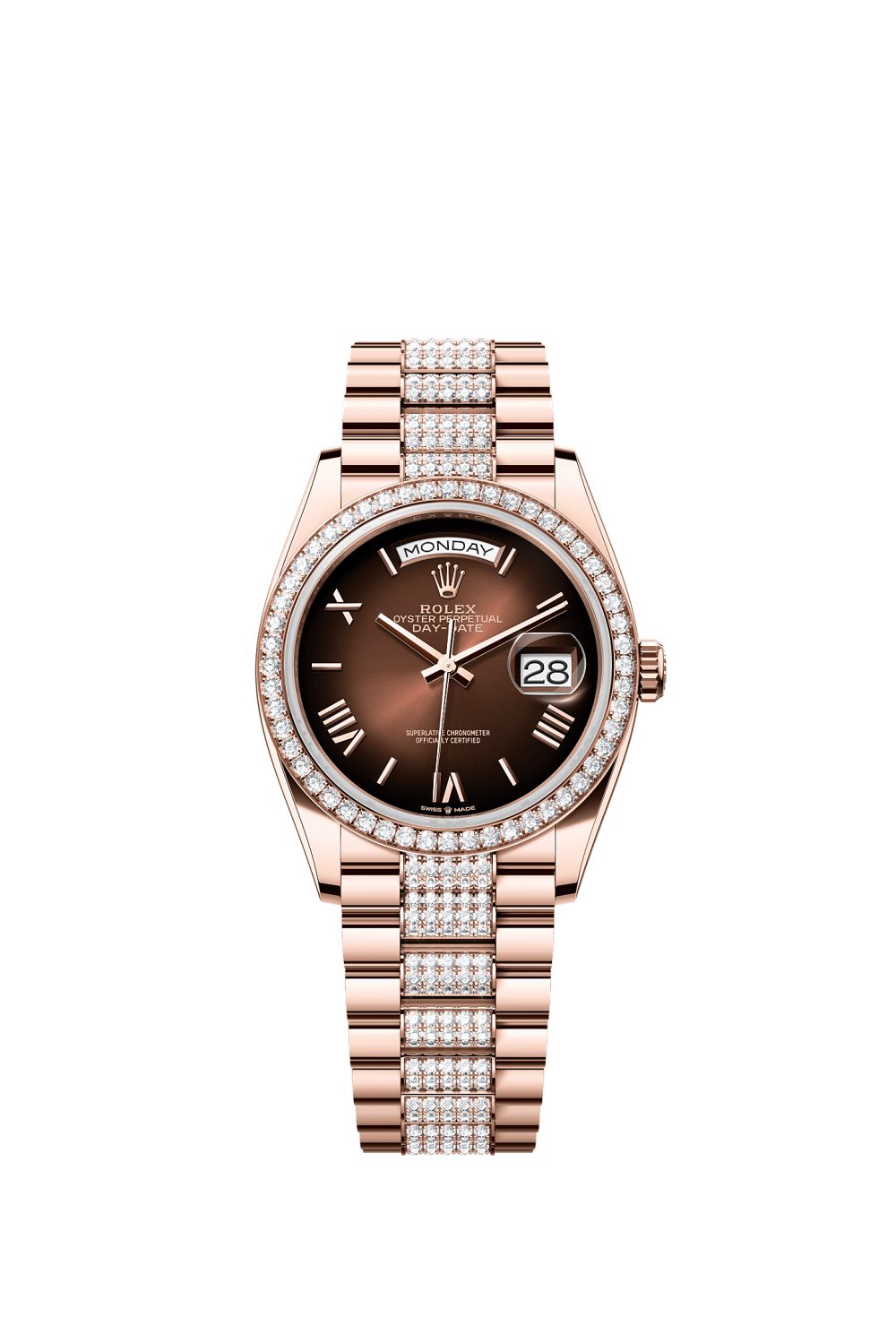 Day-Date 36 – Everose gold and diamonds