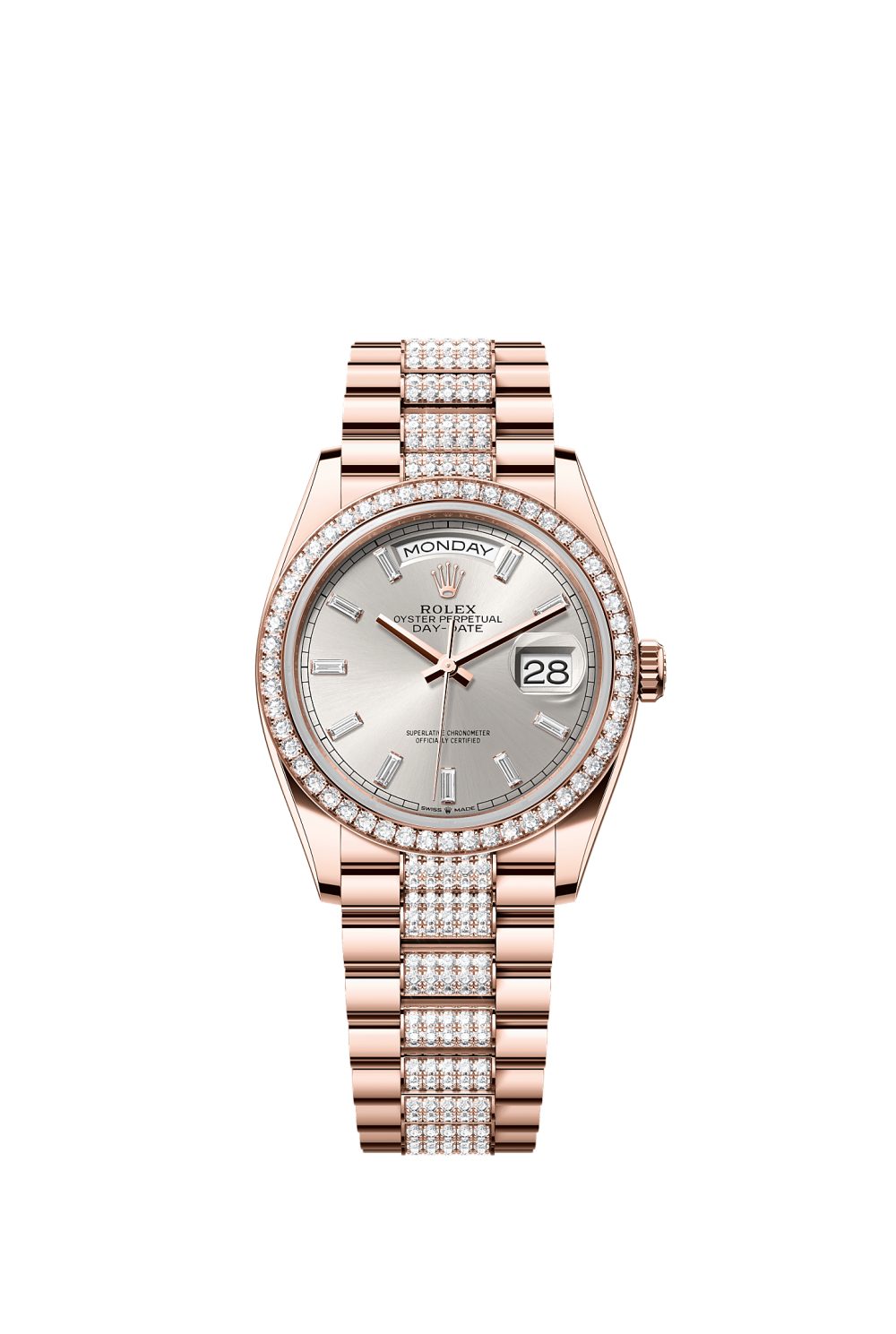 Day-Date 36 – Everose gold and diamonds