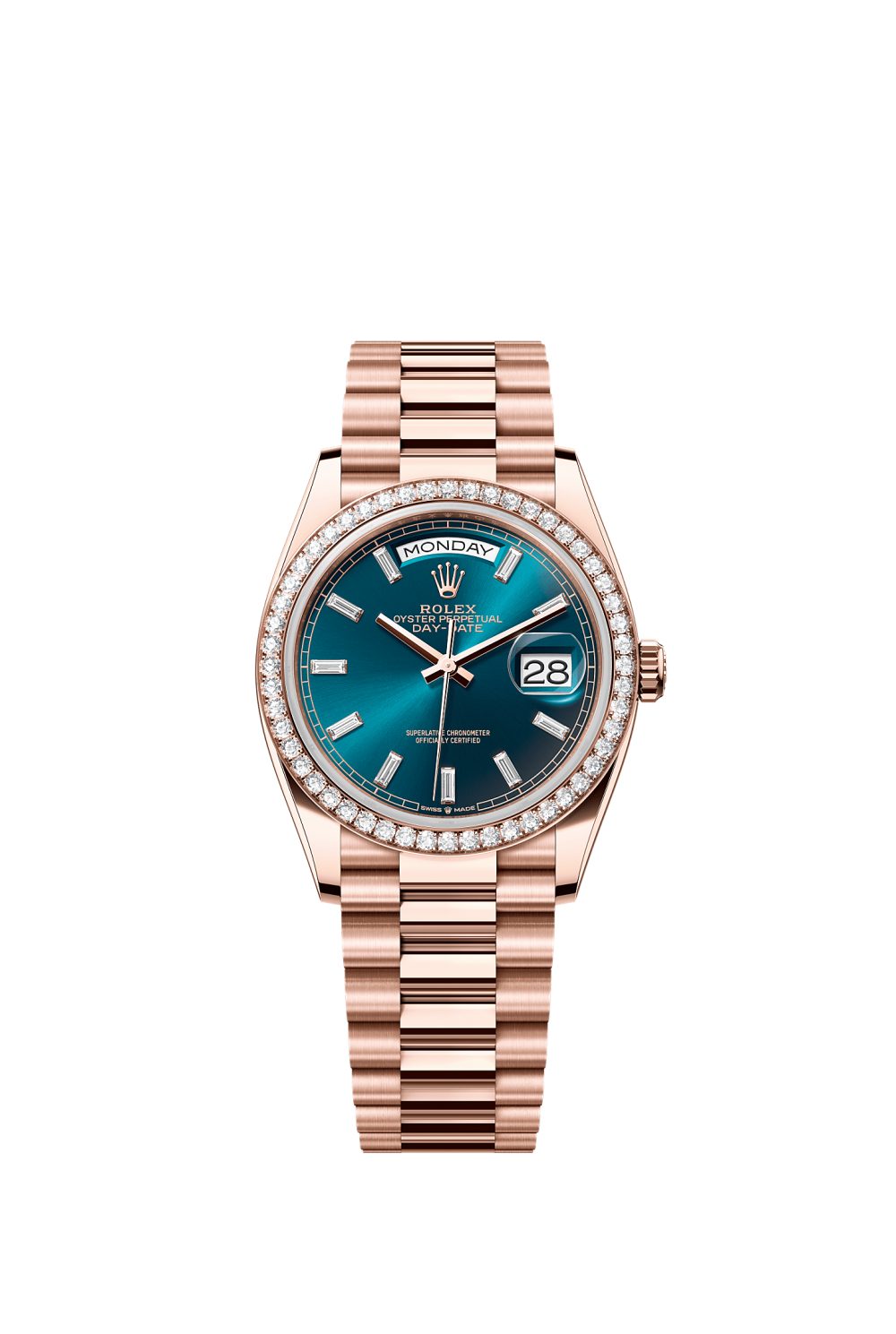 Day-Date 36 – Everose gold and diamonds