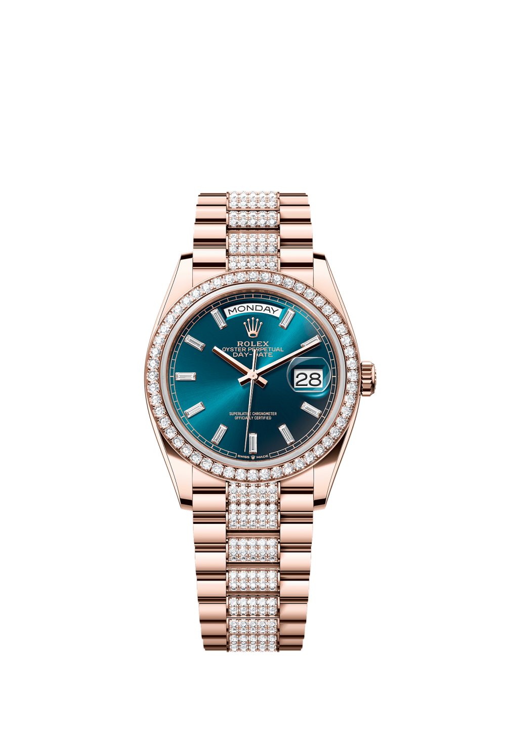Day-Date 36 – Everose gold and diamonds